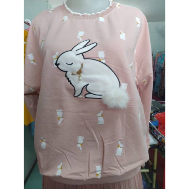 KAOS MERK PANGRUM MOTIF KELINCI BULU