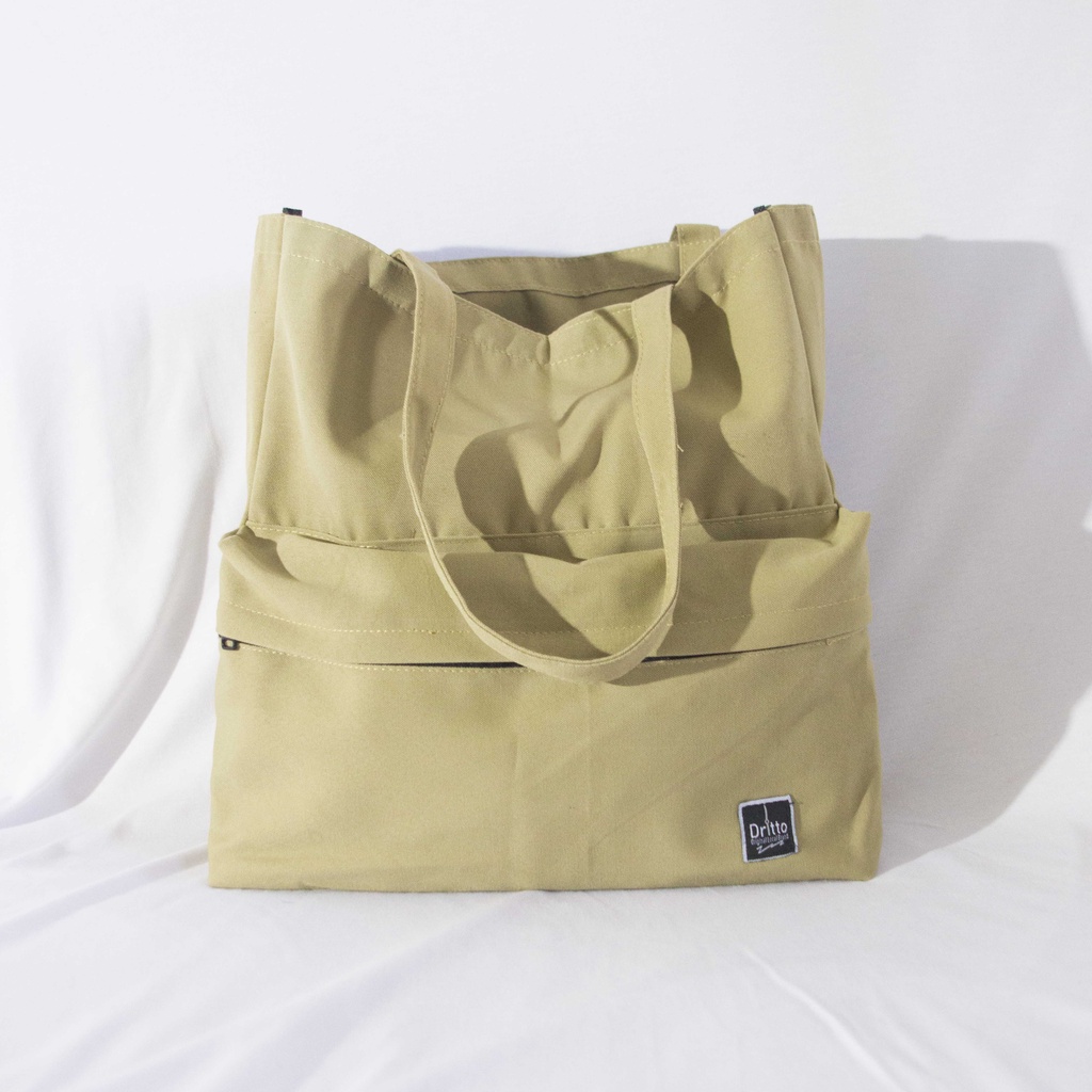 Tote Bag Kanvas Dritto - Totebag GAME BLOCK