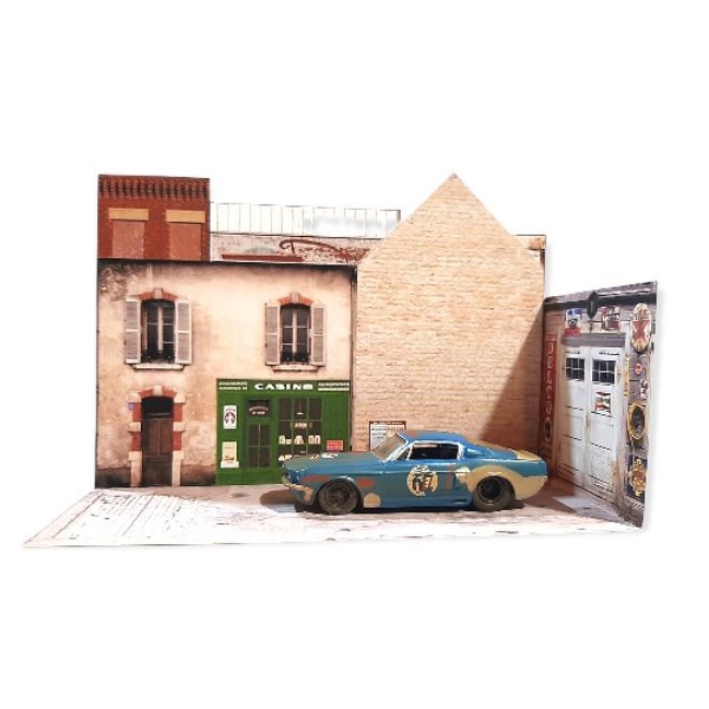 Malaysia Stock Diorama Papercraft Old Garage Diorama Papercraft Garasi Tua Ubicaciondepersonas