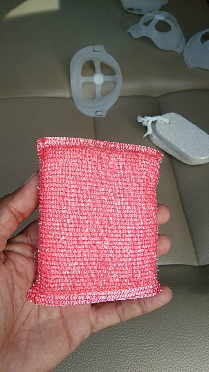 Spon Cuci Piring Dengan Pegangan Cleaning Sponge With Handle Sikat Dapur