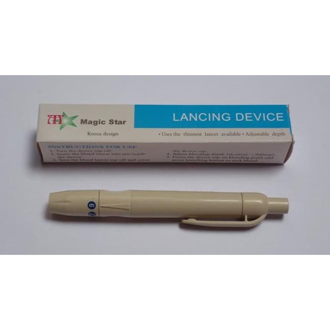 PEN BEKAM / LANCHING DEVICE / PEN JARUM BEKAM PLASTIK