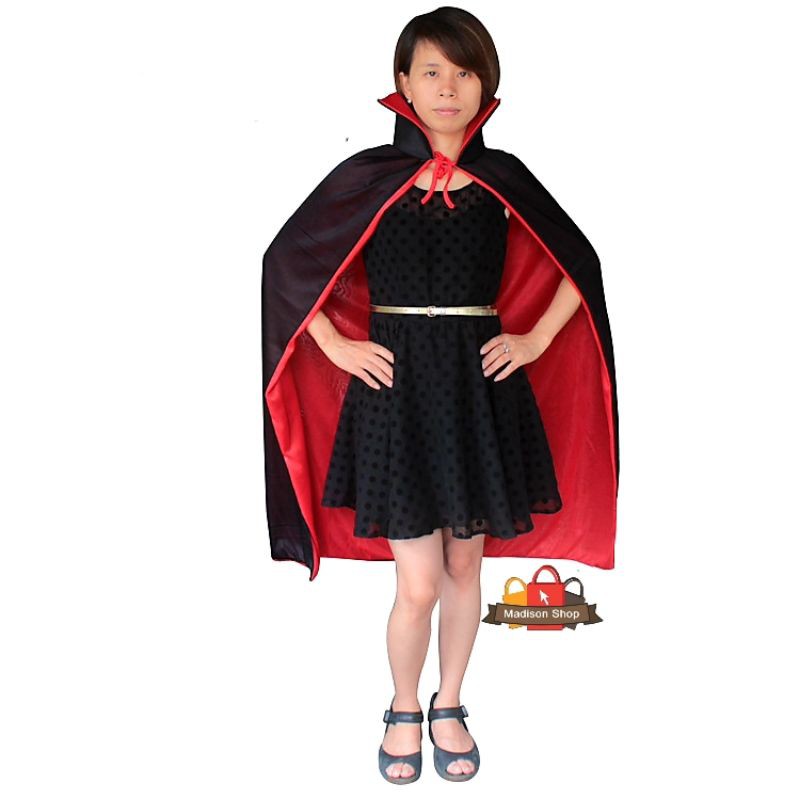 JUBAH MERAH HITAM DEVIL COUNT DRAKULA HOTEL TRANSYLVANIA COSPLAY MURAH