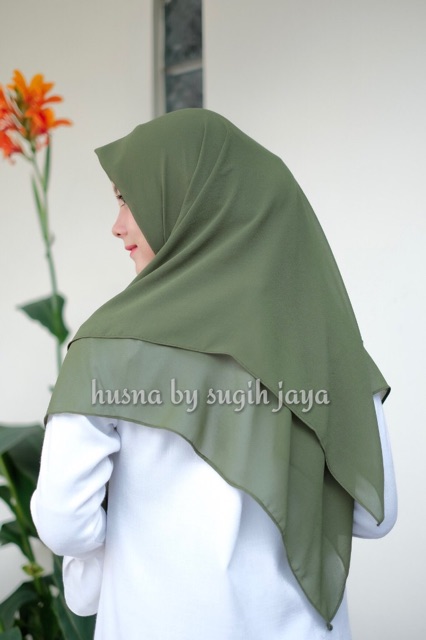 HUSNA | Khimar Instan Serut (Sisa Putih)