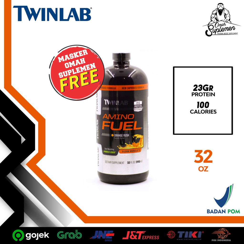 Twinlab Amino Fuel Liquid 32 oz twinlab amino liquid 32oz BPOM