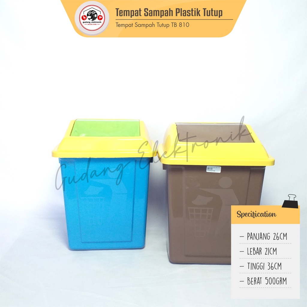 Tempat Sampah Plastik Tutup Tong Sampah Tutup