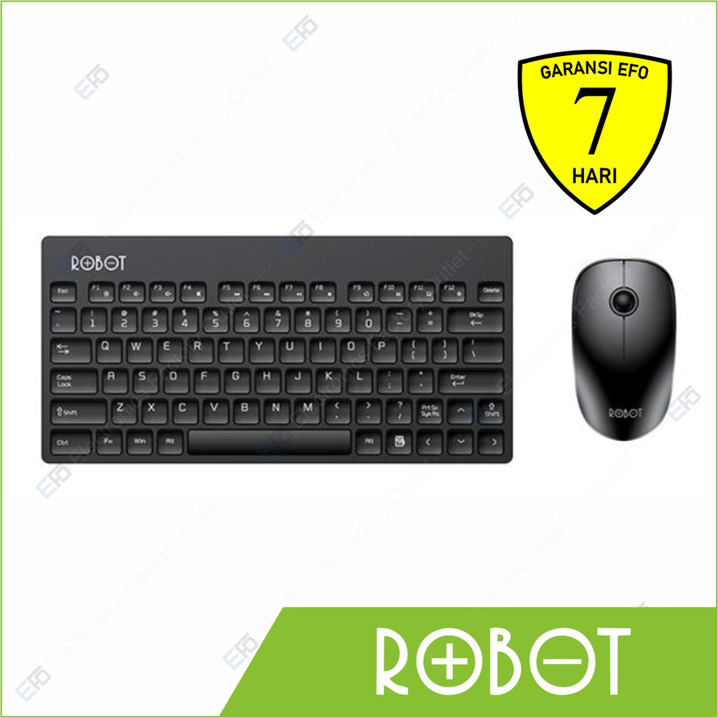 Mouse Keyboard Wireless Robot KM3000 - Portable Mini KM 3000