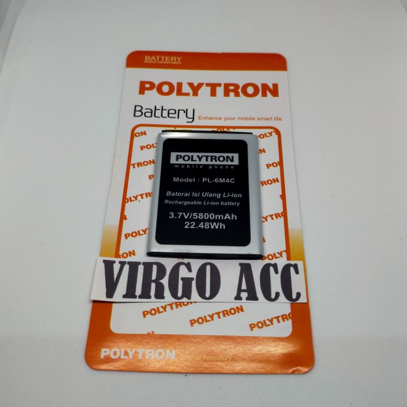 Baterai Bt Batre Polytron Rocket R2 R2406/R2407 PL-604/ PL-6M4C Original Battery Hp