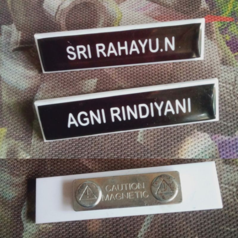 

Grosir Name tag bahan Akrilik Magnet Sekolah, PNS