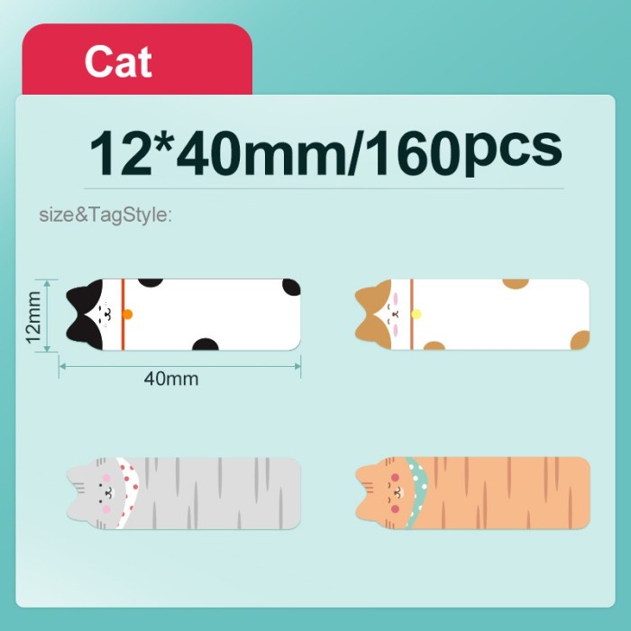 

Pet Animal Series Stiker Niimbot D11 D110 D101 H1S Label Sticker Refill Niimbot