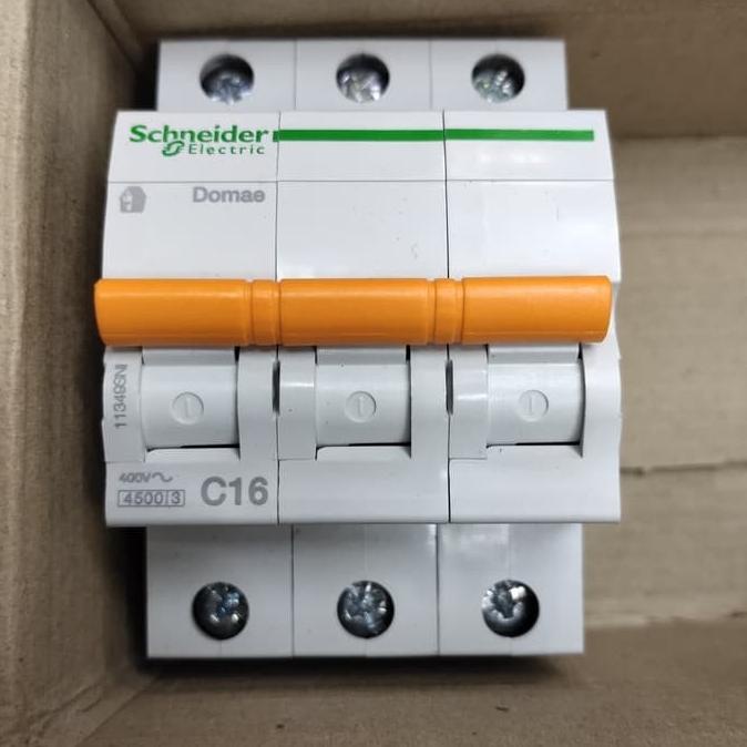MCB 3PHASE 16A DOMAI SCHNEIDER