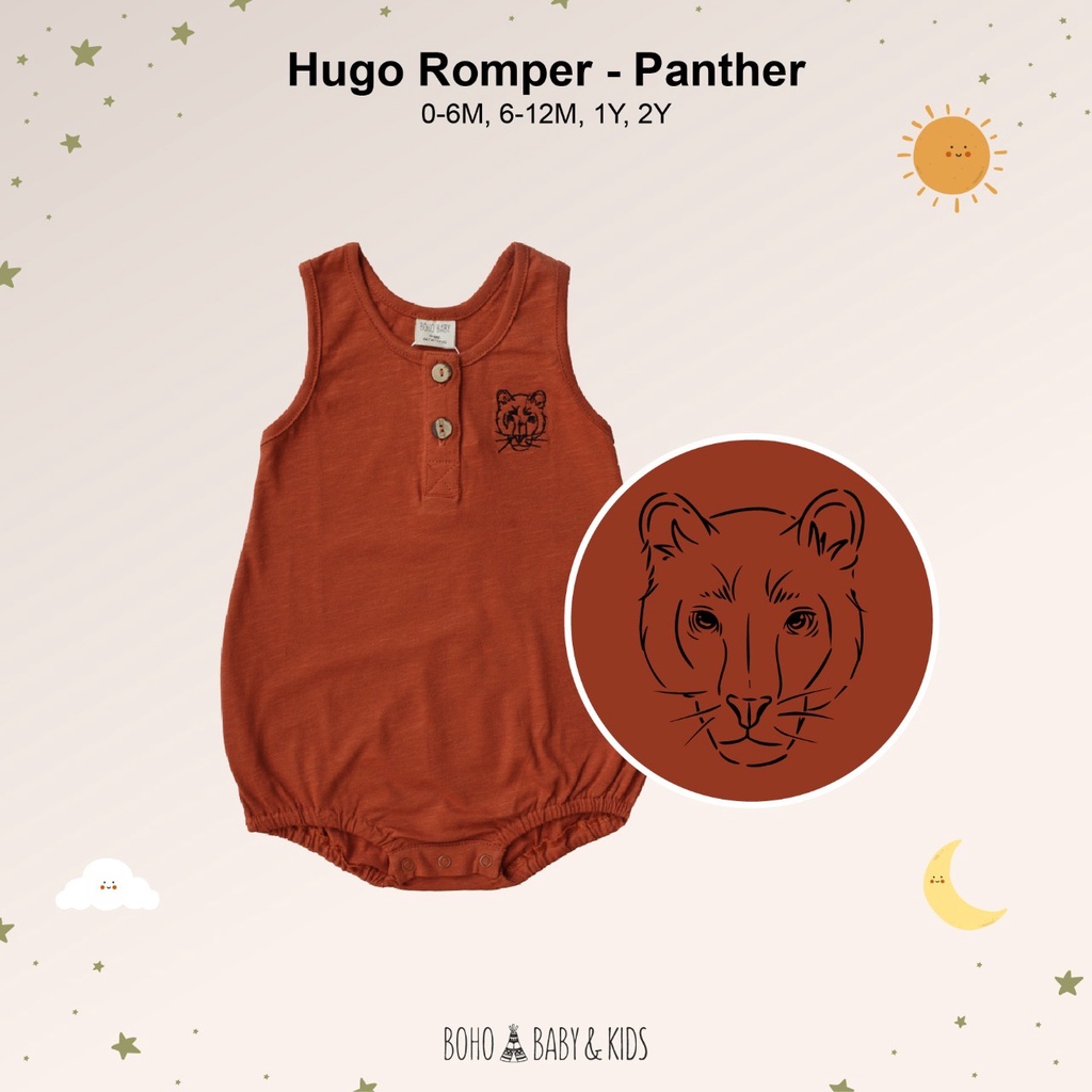 Aubreyshome Bohopanna Baju Kaos Anak Bayi - Hugo Romper-Summer