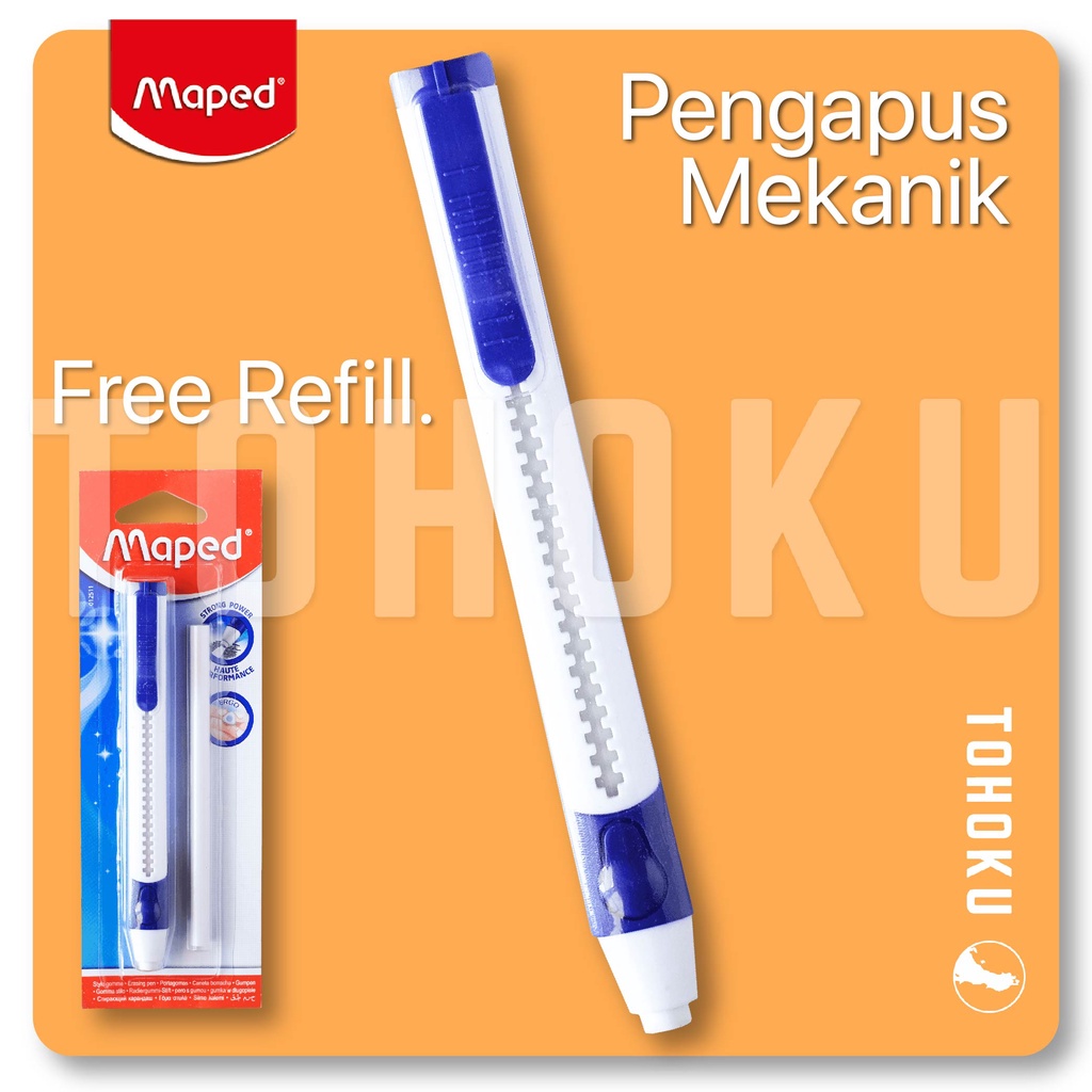 

Penghapus Mekanik Pensil - Maped Circular Gom Pen Free Refill