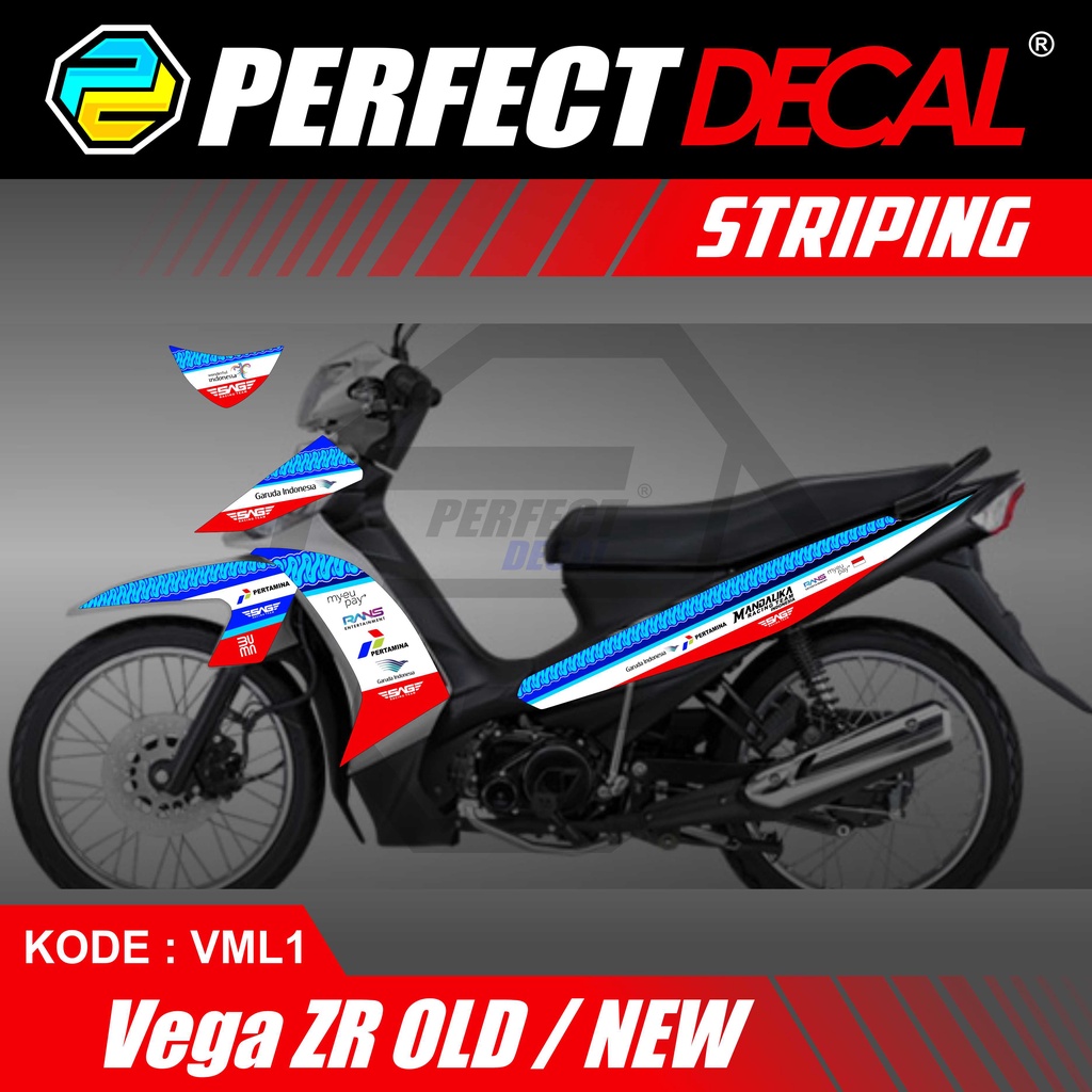 Stiker Striping Yamaha VEGA ZR MANDALIKA Sticker List Variasi VEGA ZR MANDALIKA LIVERY