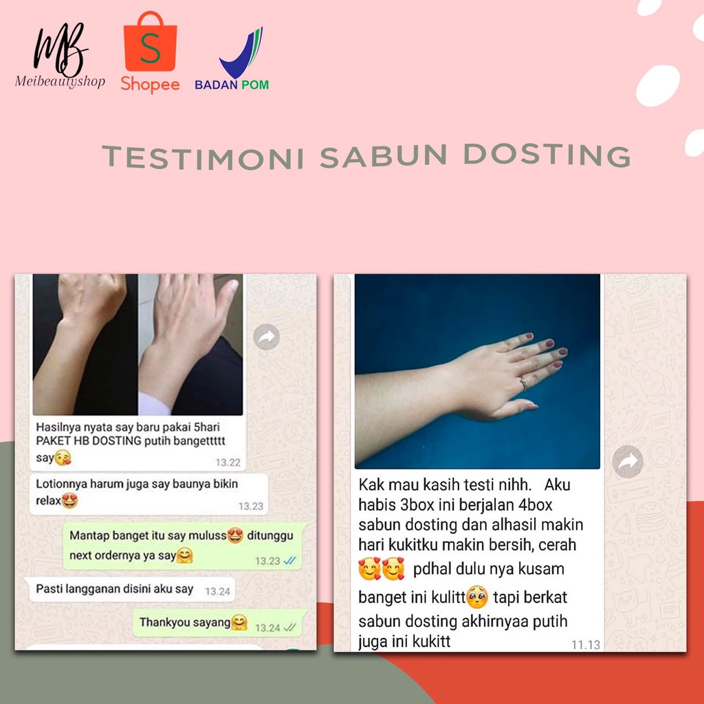 DOSTING Sabun Memutihkan BPOM 60gr