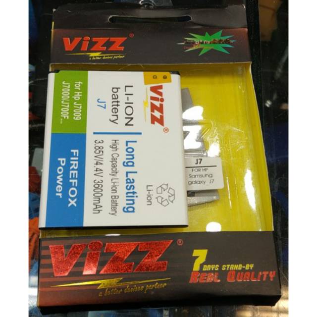 Baterai Samsung j7 j700 double power vizz battle battery