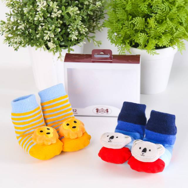 Petite Mimi Kaos Kaki Rattle Boy - PM-KKRB0-12 Motif Random