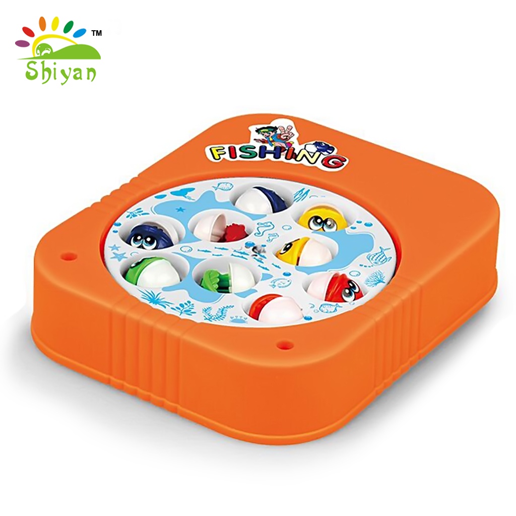 [Shiyan] mini fishing toy game mainan anak mancing ikan dilengkapi musik anak toddler fishing toy game education