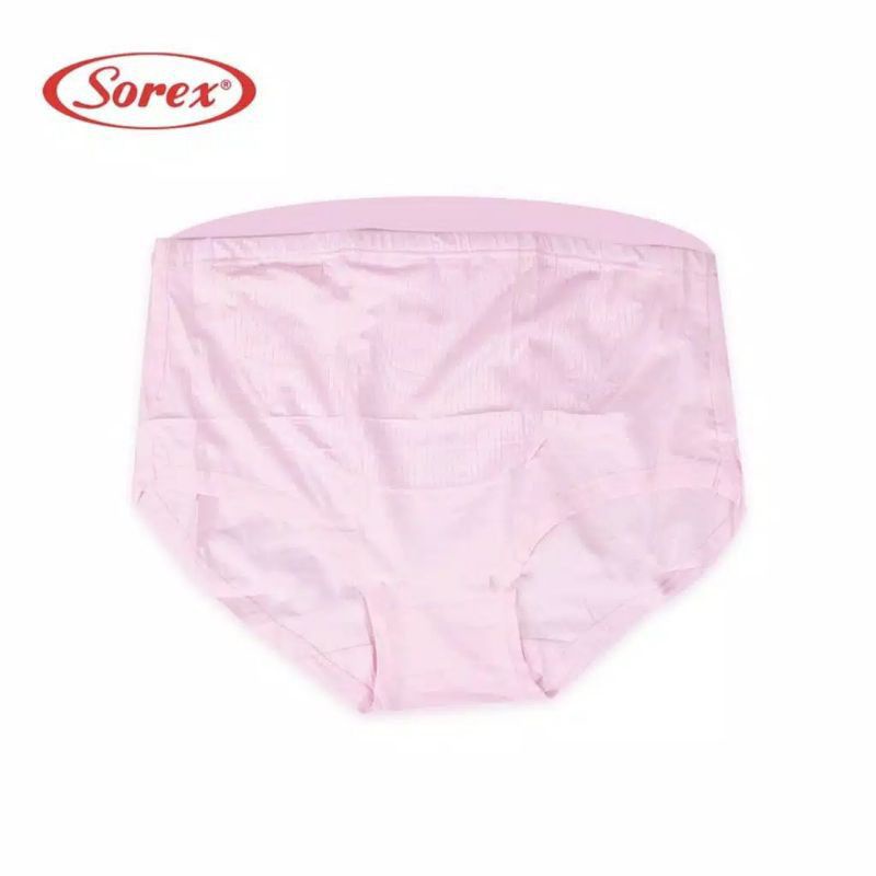 SOREX cd Hamil Katun Jumbo Emboss Salur 1138 Maternity Panty Original