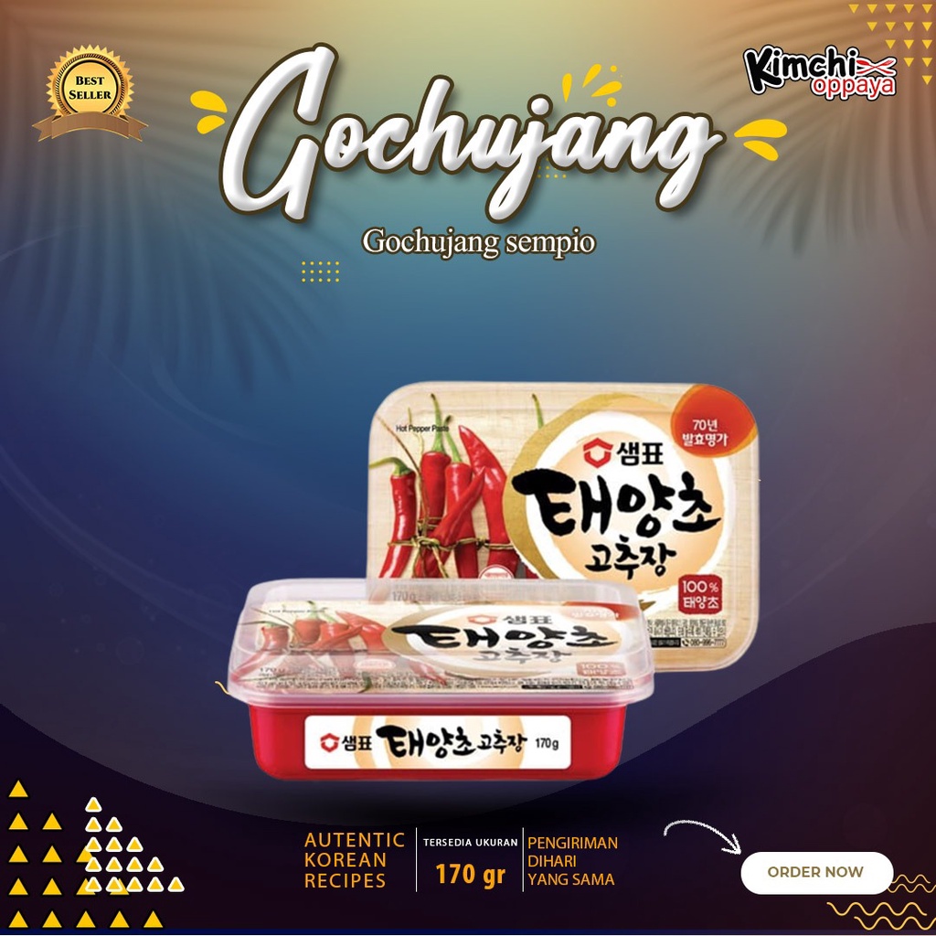 

[Saus Bibimbap] Gochujang Sampio 170 Gram Paste Cabe Bumbu Korea