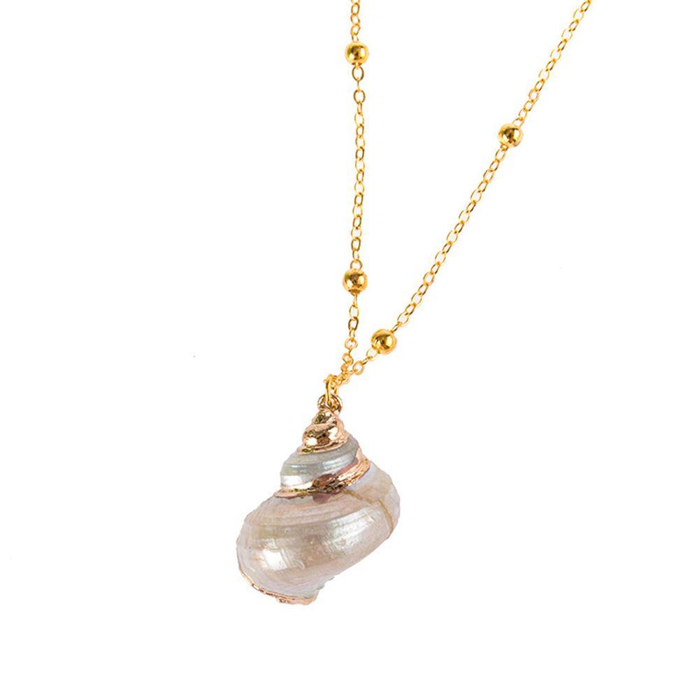 Needway   Shell Kalung Wanita Musim Panas Pantai Cowrie Sea Jewelry