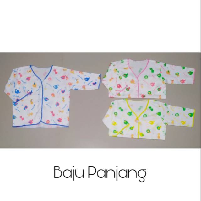 Baju bayi panjang DOUBLE KNIT perlengkapan bayi lahir