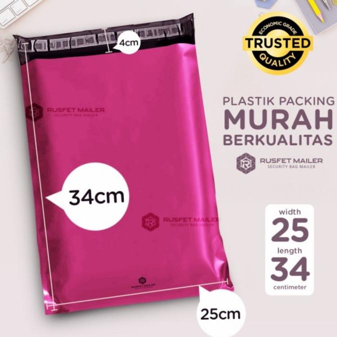 

Plastik Polymailer Polimailer Amplop Packing Online Pink Murah 25X35