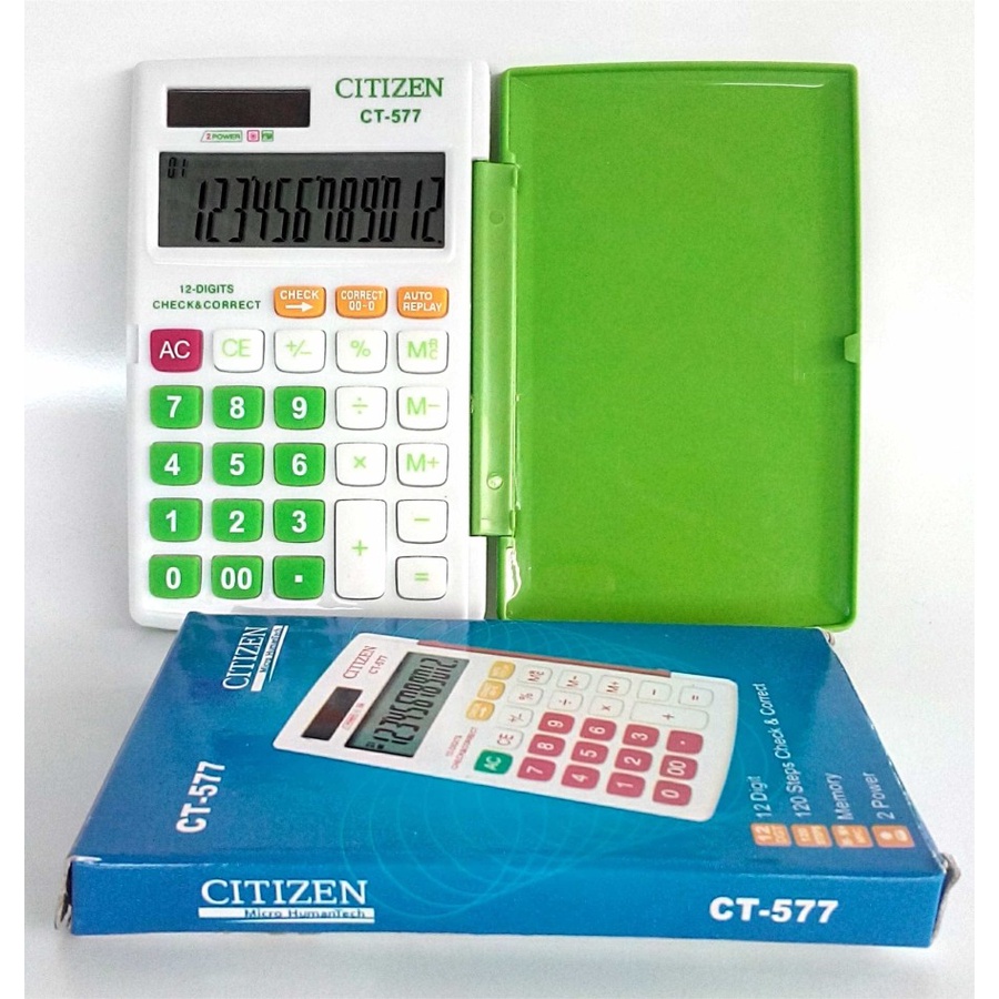 Kalkulator Citizen CT 577 12Digit warna warni