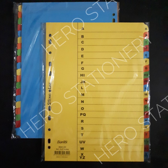 

Hemat Pembatas Kertas Binder File Index A-Z Bantex A4 6043 Diskon