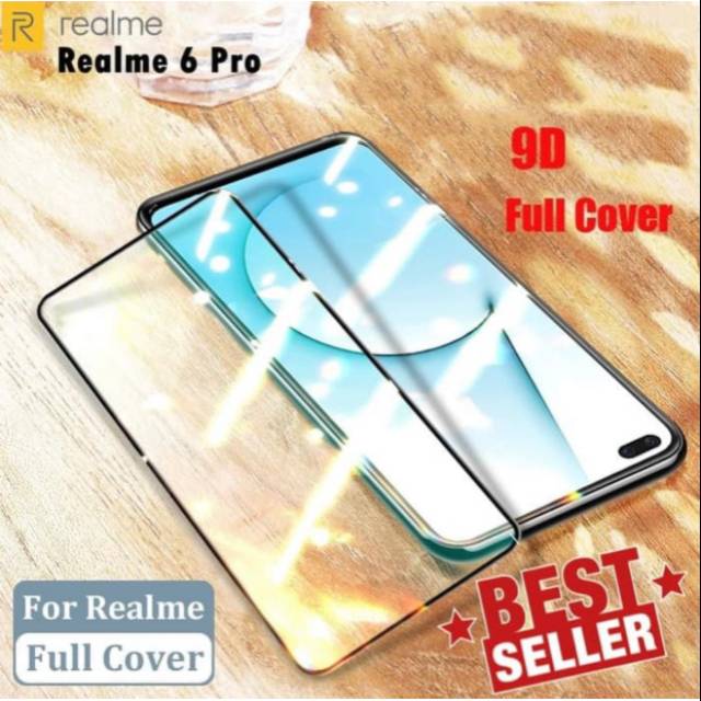 Tempered Glass Realme 6 Pro Full Lem 9D - SC