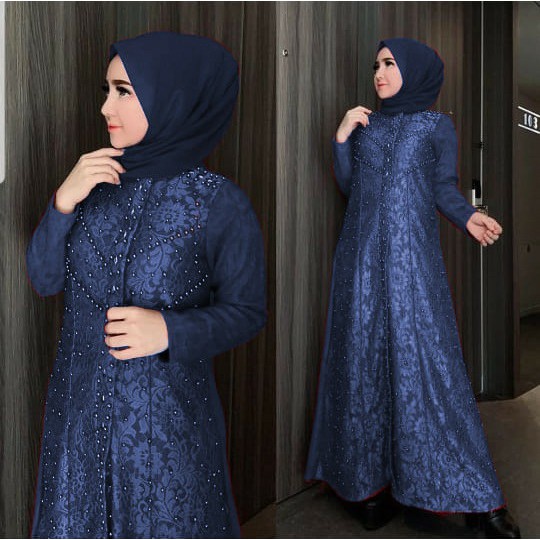 HOPYLOVY - Gamis Maxi Dress Wanita Karin