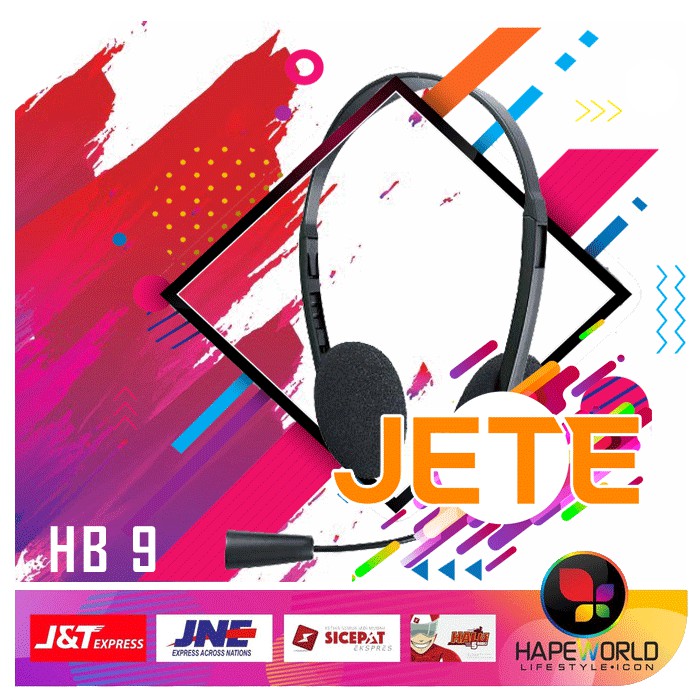 HEADSET | HANDSFREE | HEADPHONE BANDO JETE HB9 - KOMPUTER/HP/TABLET