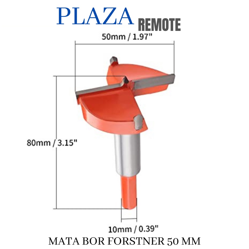 Forstner Bit MATA BOR Pelubang KAYU Engsel SENDOK drill bit 50 MM