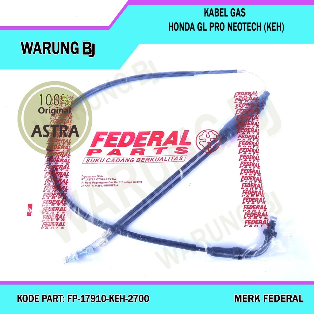 Kabel Gas Honda Pro Neotech Gl Pro Neotech KEH Original Astra