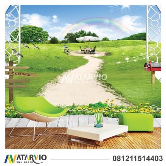Wallpaper Custom Printing - Wallsticker Dinding Custom Tema Taman Terbaru