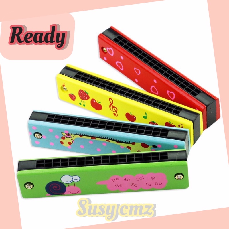 Harmonika Anak Karakter Warna Motif - Mainan Alat Musik Harmonika