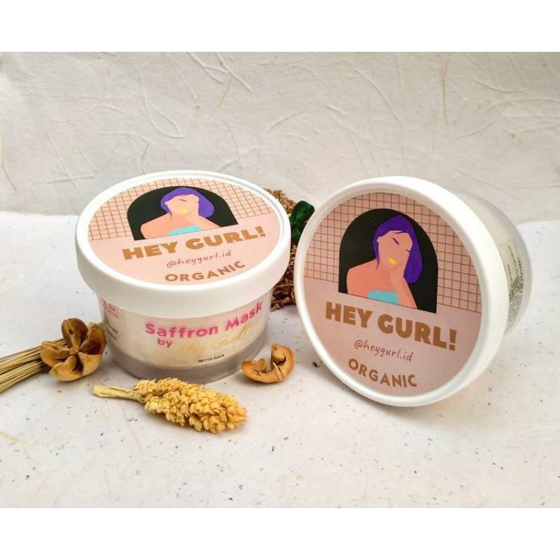 [RESELLER RESMI] Masker Saffron Heygurl 50gr , 100% original