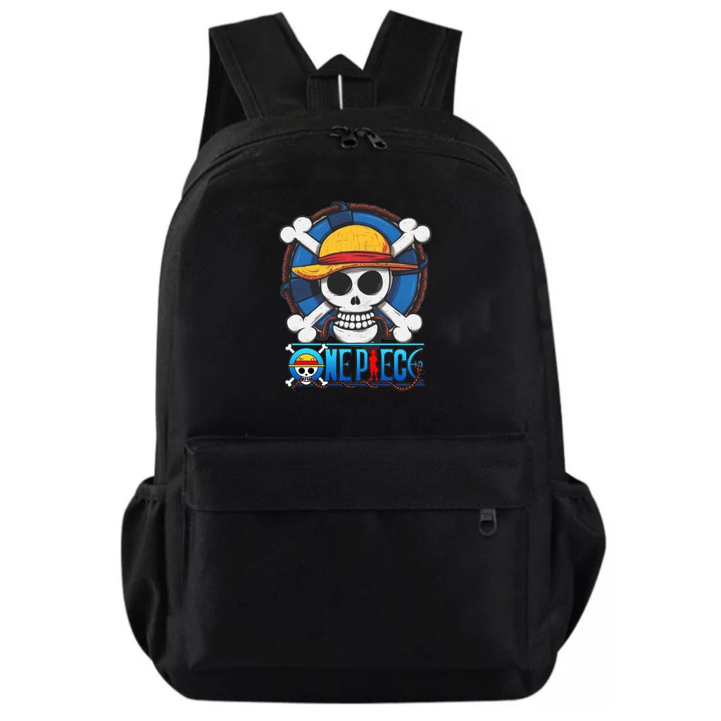 PVJ Tas Ransel Sekolah Anime One Piece Luffy Backpack Anime Full Colour