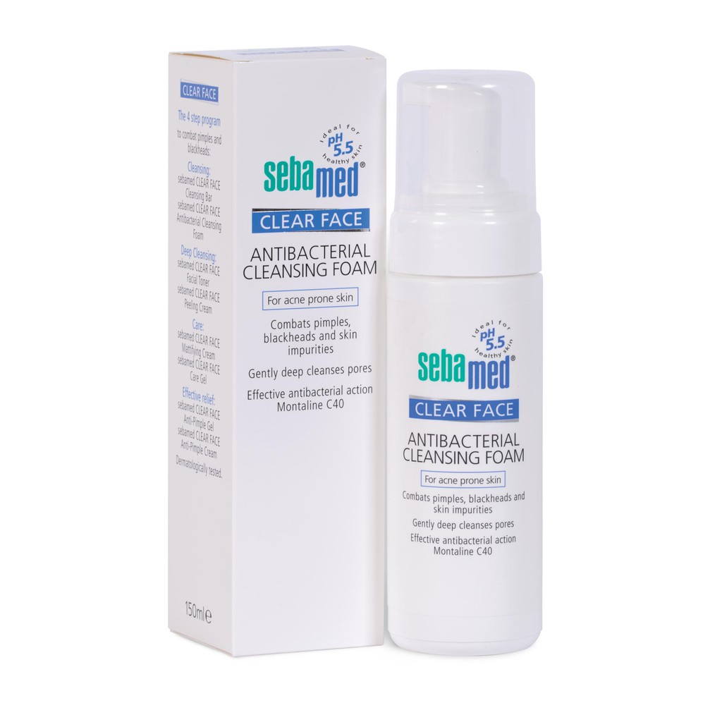 Sebamed Clear Face Antibacterial Cleansing Foam 150ML