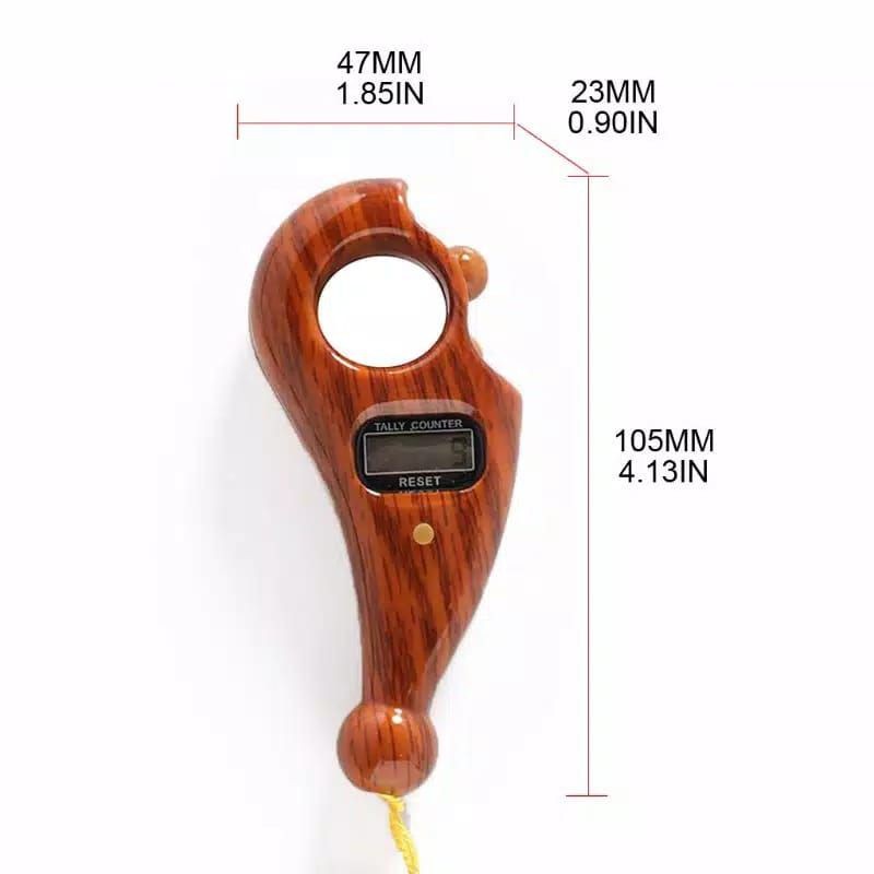 Tasbih Digital Kayu / Tasbih Tally Counter Premium Original