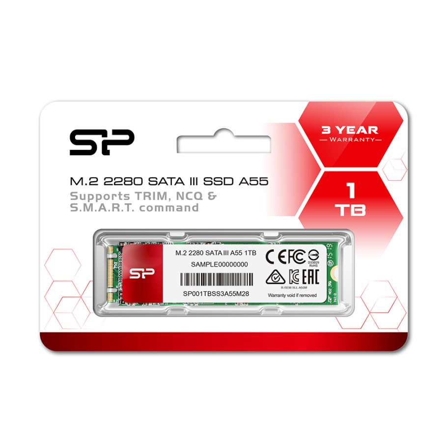 Silicon Power A55 SSD M.2 2280 SATA III 3D - SSD 1TB