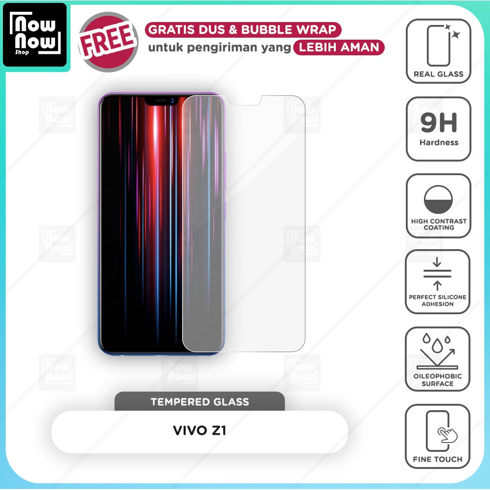 Tempered Glass Anti Gores Vivo Z1 Screen Guard Protector 9H Kaca Temperglass