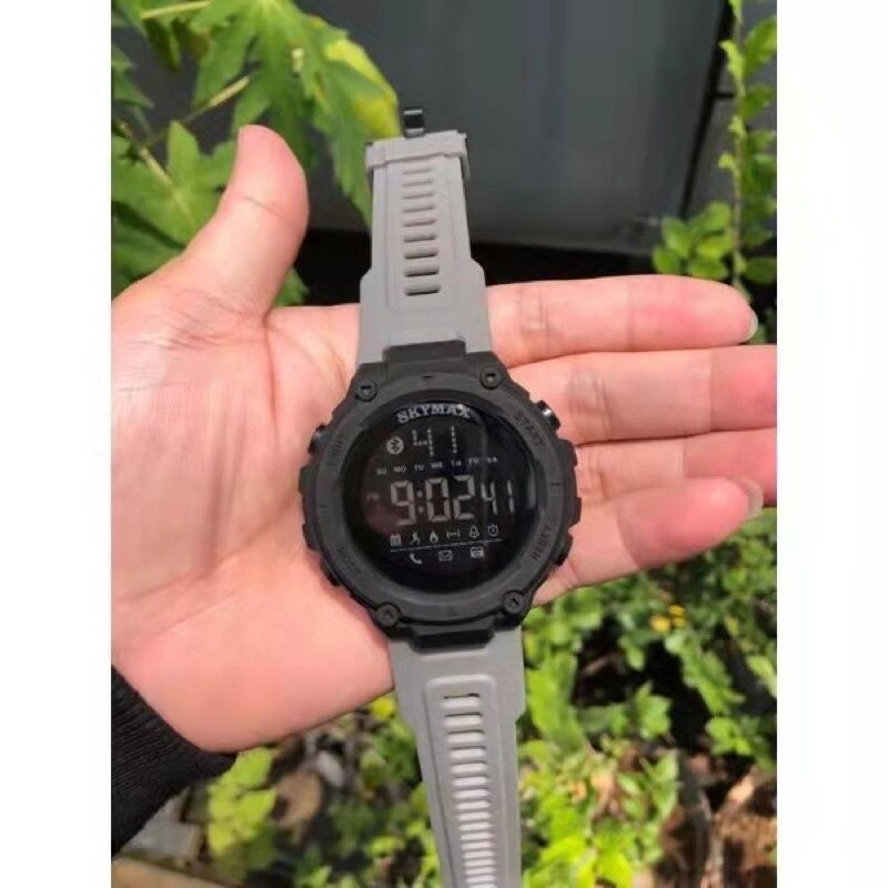 Jam Tangan Skymax Digital Sport Pria Cowok Original Anti Air Waterproof Sporty Terbaru Tahan Air Bra