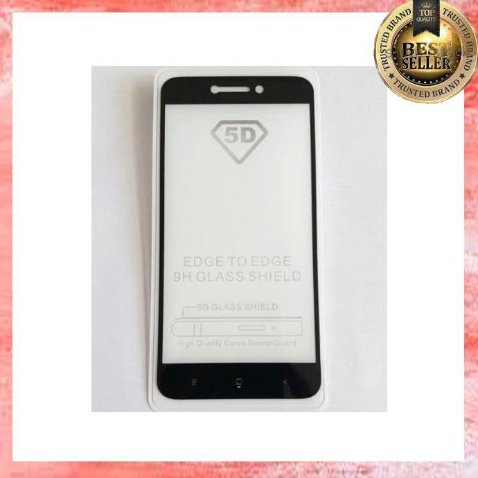 ACC HP TOP TEMPERED GLASS 5D XIAOMI REDMI 5 PLUS PRO WARNA FULL SCREEN COVER HITAM CEK DISKRIPSI