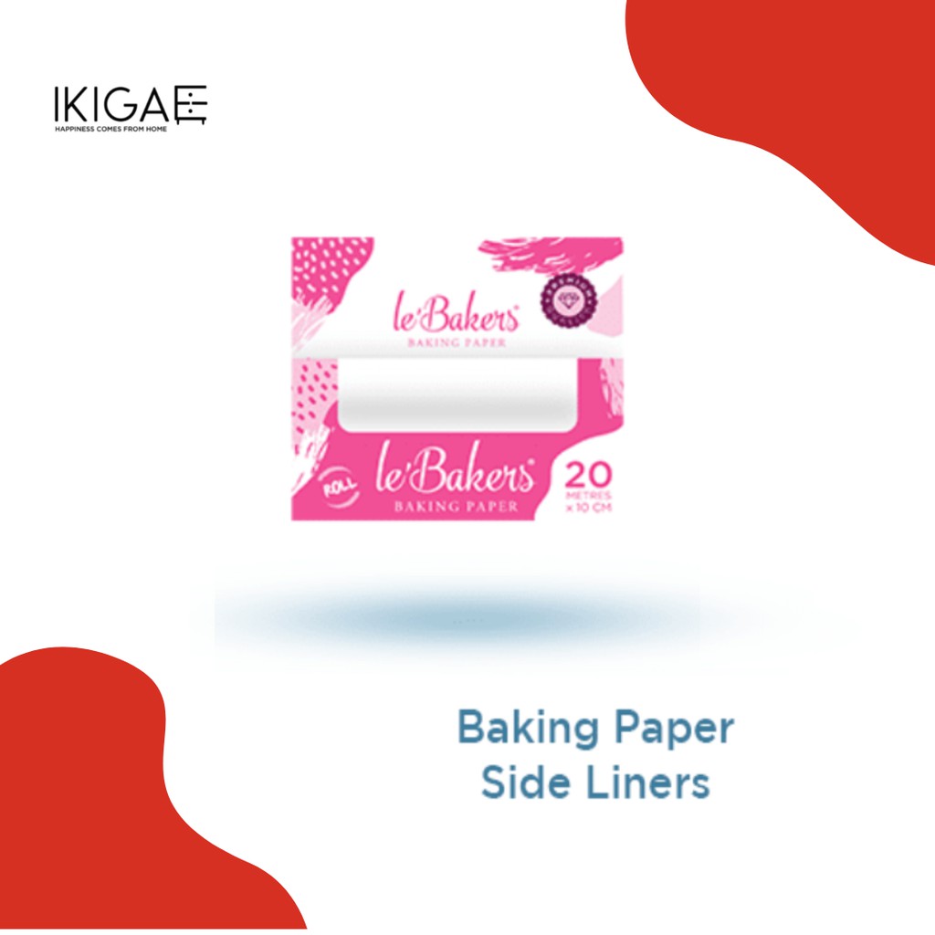 LE BAKERS BAKING PAPER / KERTAS BAKING LINE ANTI LENGKET 10 cm x 20 m