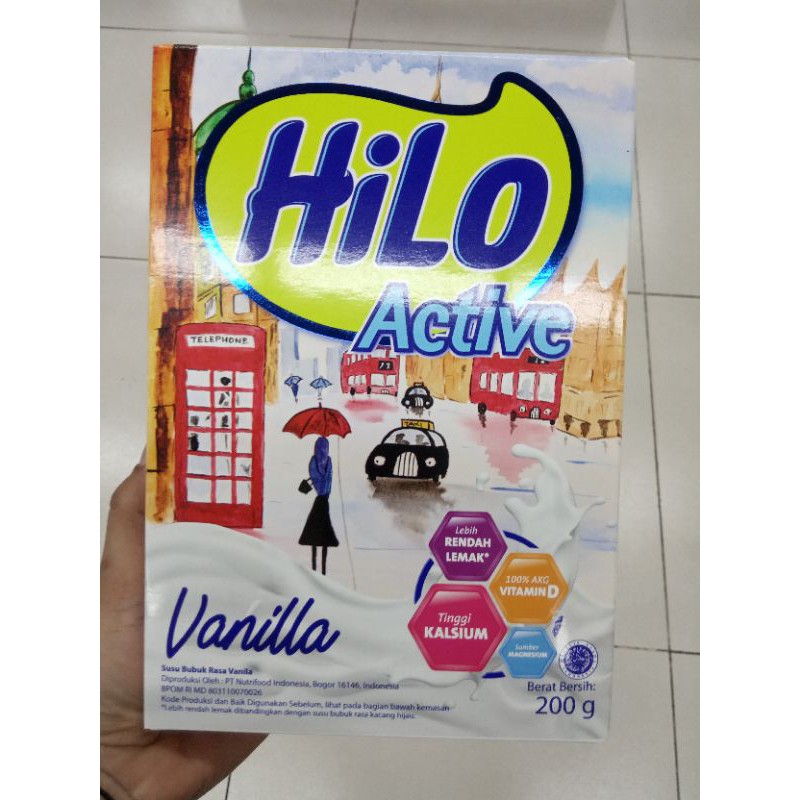 

Hilo active vanilla 200g