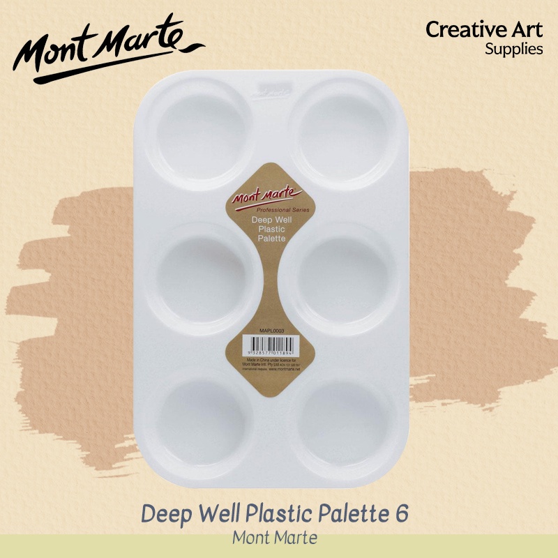 

Mont Marte Plastic Palette 6