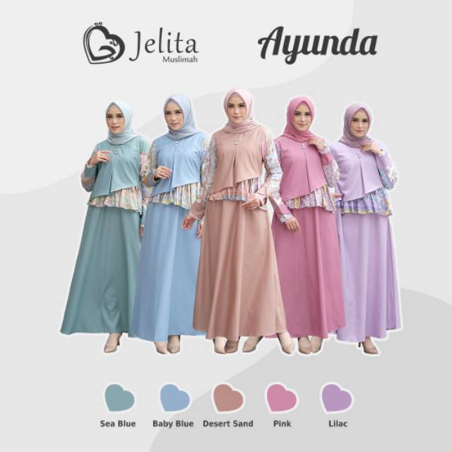Ayunda dress Jelgant  by Jelita Muslimah