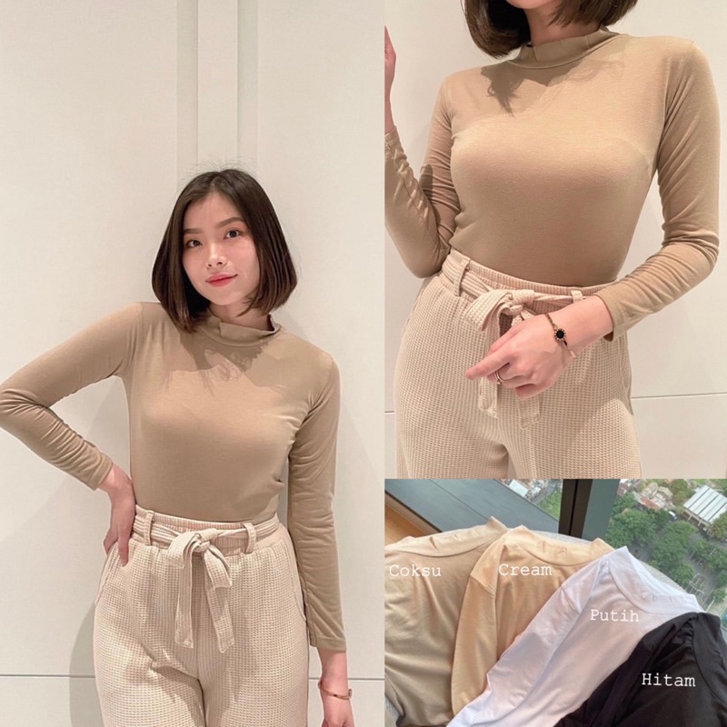 Manset Baju | Manset Spandex | Manset Turtleneck | Manset Dalaman Wanita | Manset Baju Muslim | Manset Hijab | Baju Kaos Manset