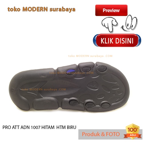 Sandal pria casual sandal slide karet murah PRO ATT ADN 1007 HITAM HTM BIRU