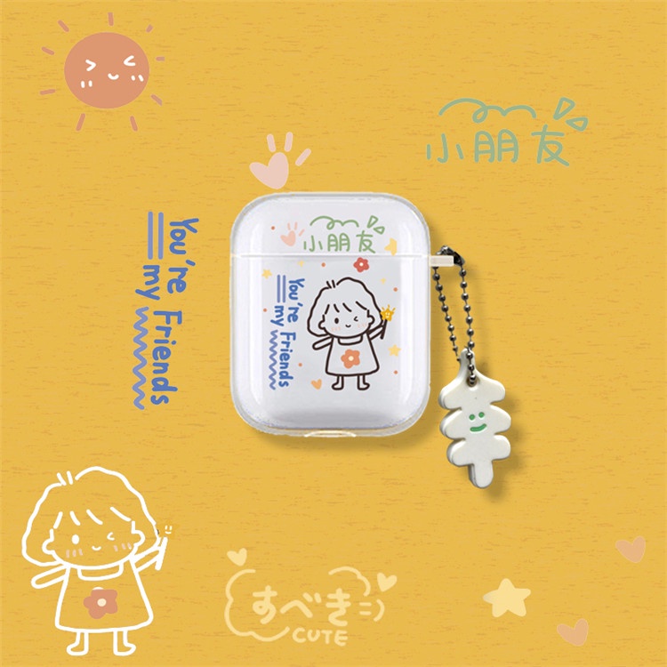 Case Compatible Untuk Airpods1/2/3 Generation Cover Pelindung Transparan Dicat